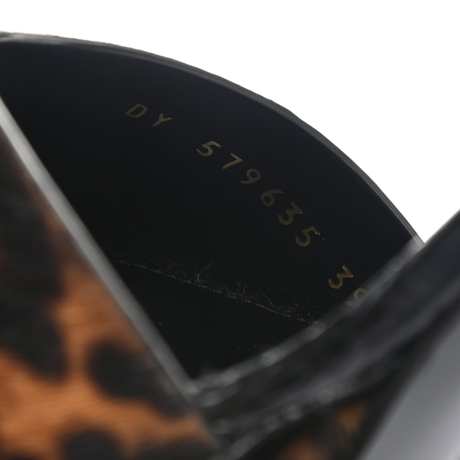 Saint Laurent Pony Hair Leopard Print Tribute 105 Platform Sandals 39 Naturale 9 of 9