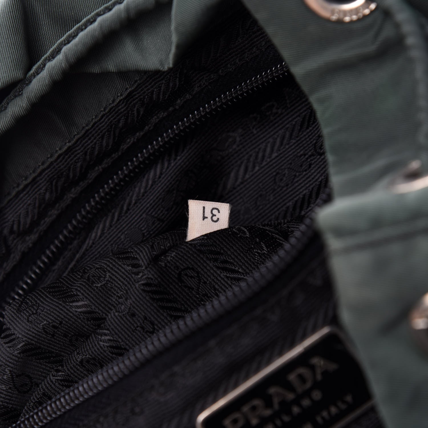 Prada Nylon Vela Large Backpack Green 14 of 15