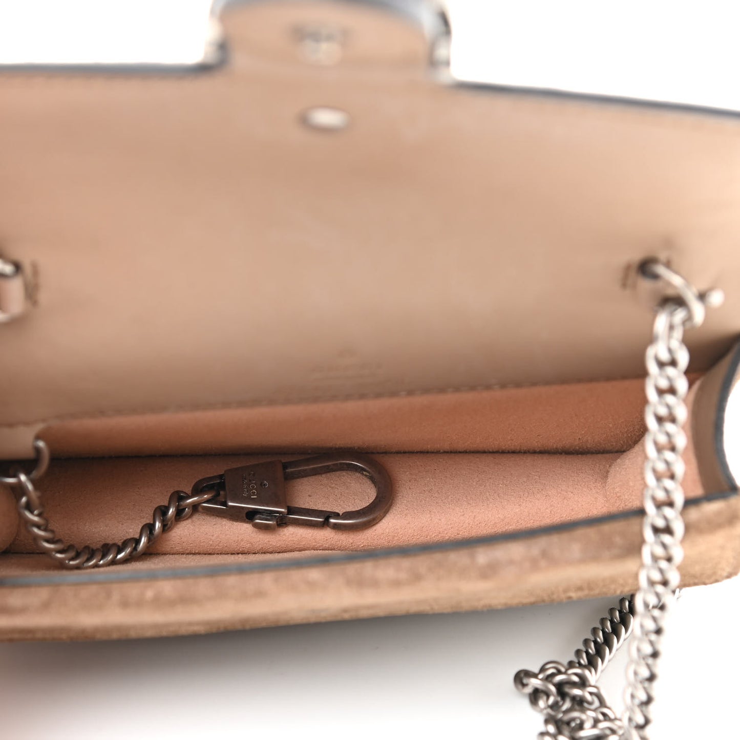 GG Supreme Monogram Super Mini Dionysus Shoulder Bag Taupe