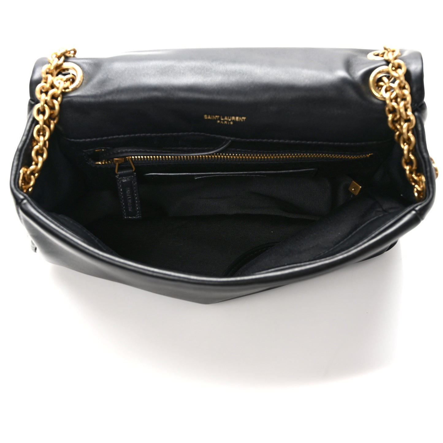 Lambskin Matelasse Monogram Small Jamie 4.3 Black