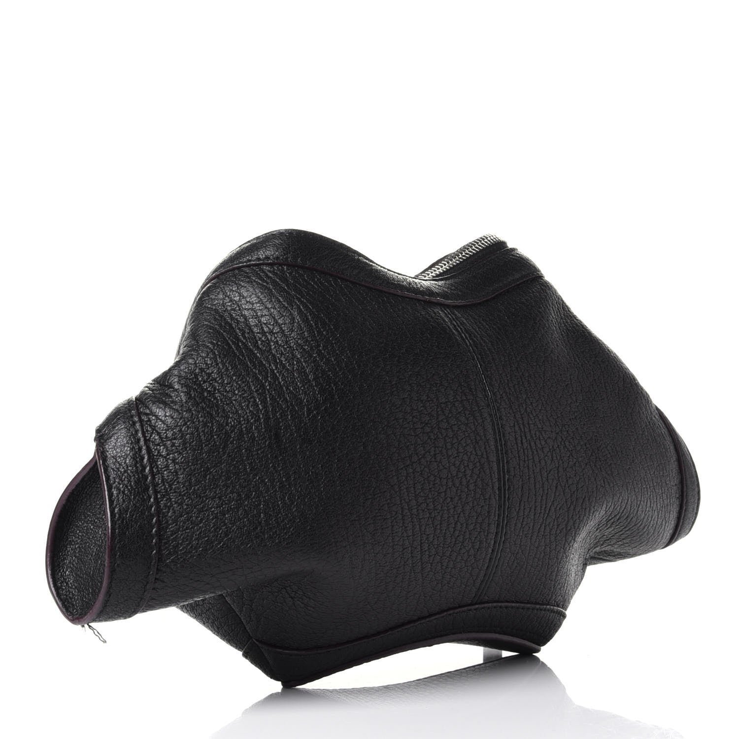 Alexander McQueen Calfskin De Manta Clutch Black 2 of 9