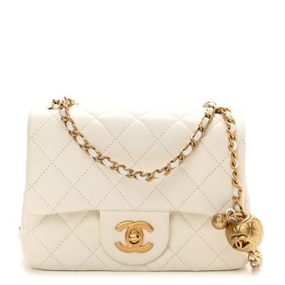Chanel Lambskin Quilted Mini Pearl Crush Flap White 1 of 11