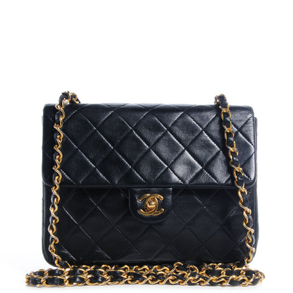 Chanel Lambskin Quilted Mini Square Flap Black 1 of 9