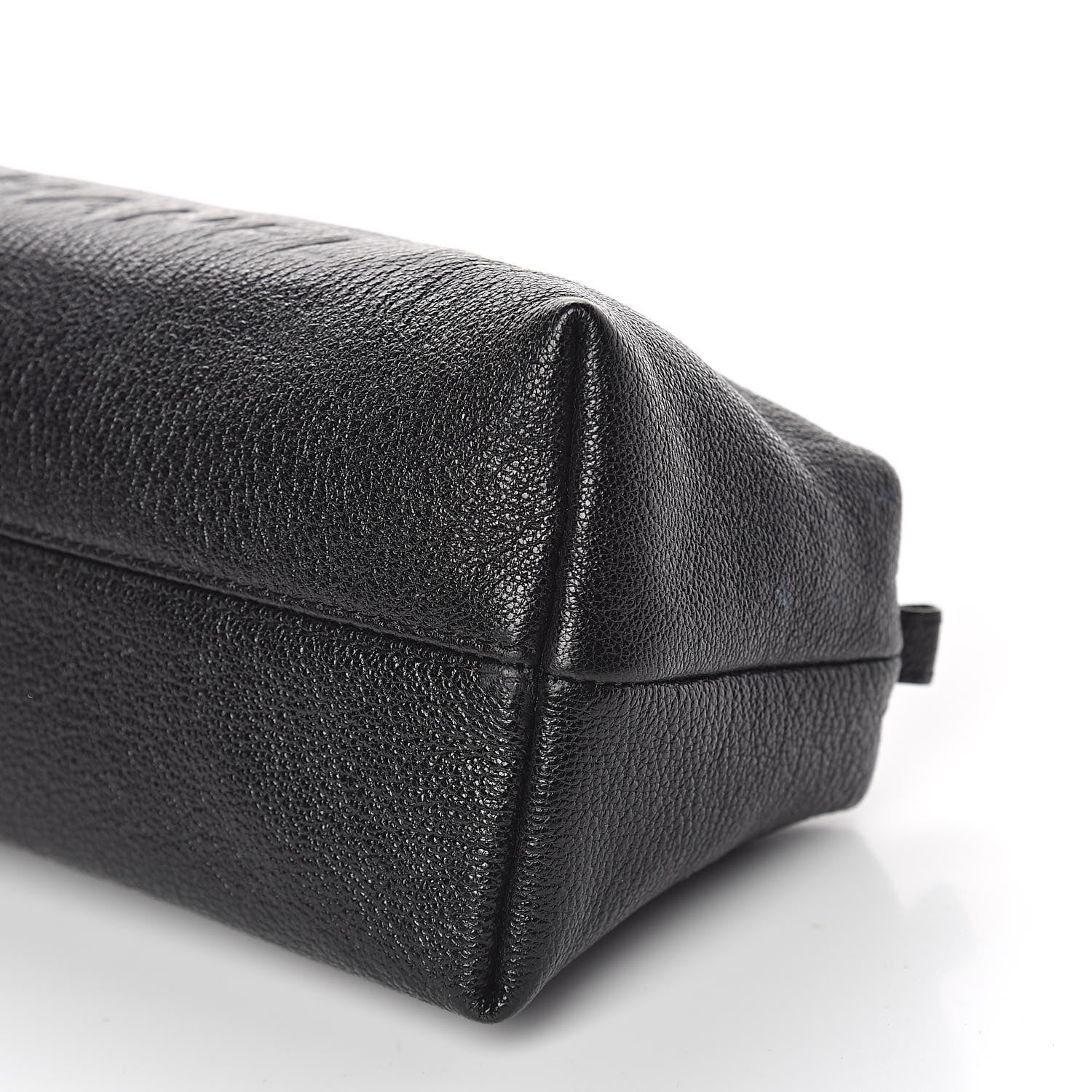 Chanel Calfskin Logo Cosmetic Case Black 9 of 12