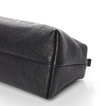 Chanel Calfskin Logo Cosmetic Case Black 9 of 12