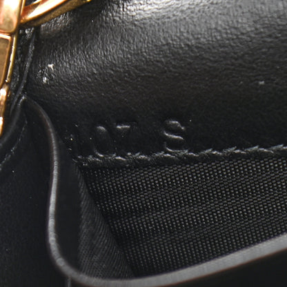 Prada Velluto Ricamo Cahir Chain Wallet Black 6 of 11