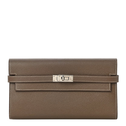 Hermes Epsom Kelly Longue Wallet Etoupe 1 of 11