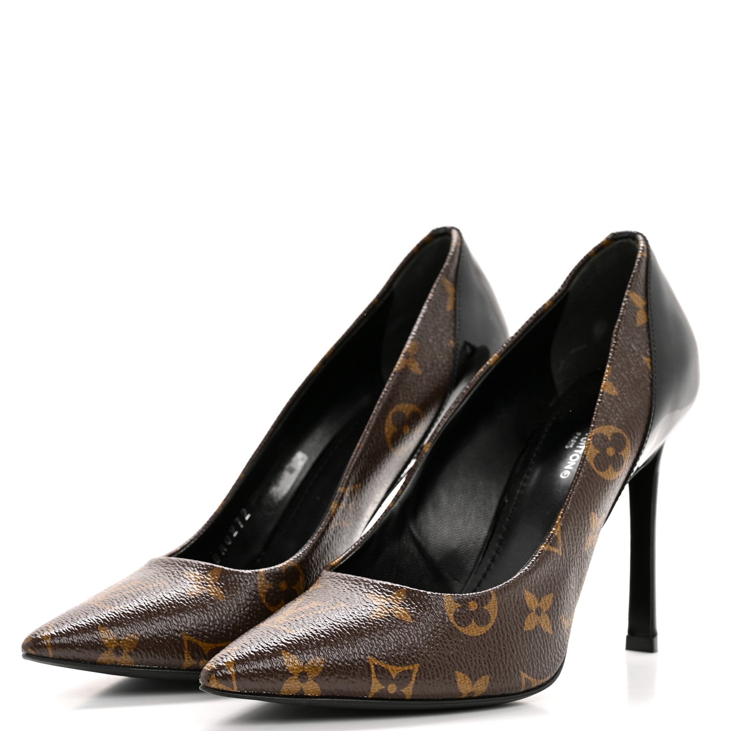 Louis Vuitton Monogram Cherie Pumps 38 Black 4 of 10