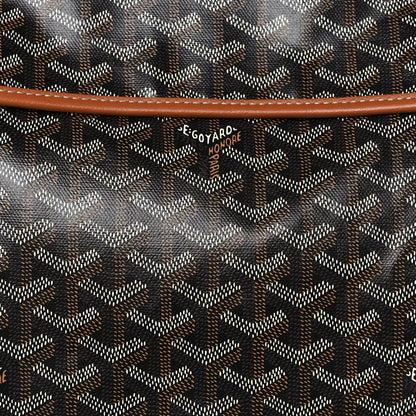 Goyard Goyardine Saint Leger Soft Briefcase Backpack Black Gold 9 of 10