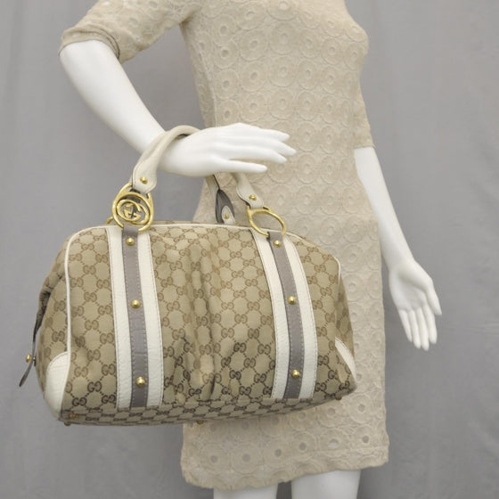 Gucci Monogram Interlocking Medium Boston 2 of 9