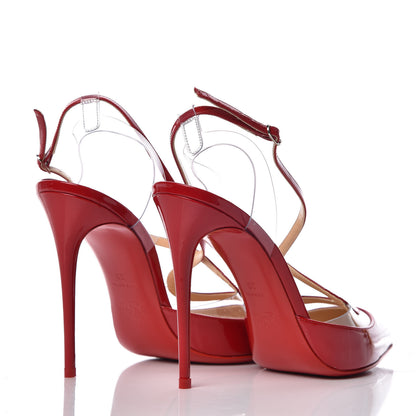 Christian Louboutin Patent PVC Cupidetta 100 Pumps 38 Loubi Transparent 4 of 8