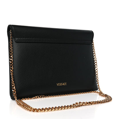 Versace Grained Calfskin La Medusa Chain Crossbody Bag Black 3 of 8