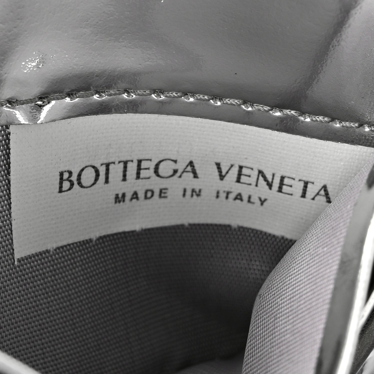 Bottega Veneta Mirror Laminated Nappa Intrecciato Card Holder Silver 6 of 8