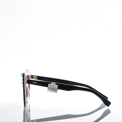 Fendi Studded Square Cat Eye Sunglasses FF 0260/S Black Pink 3 of 8
