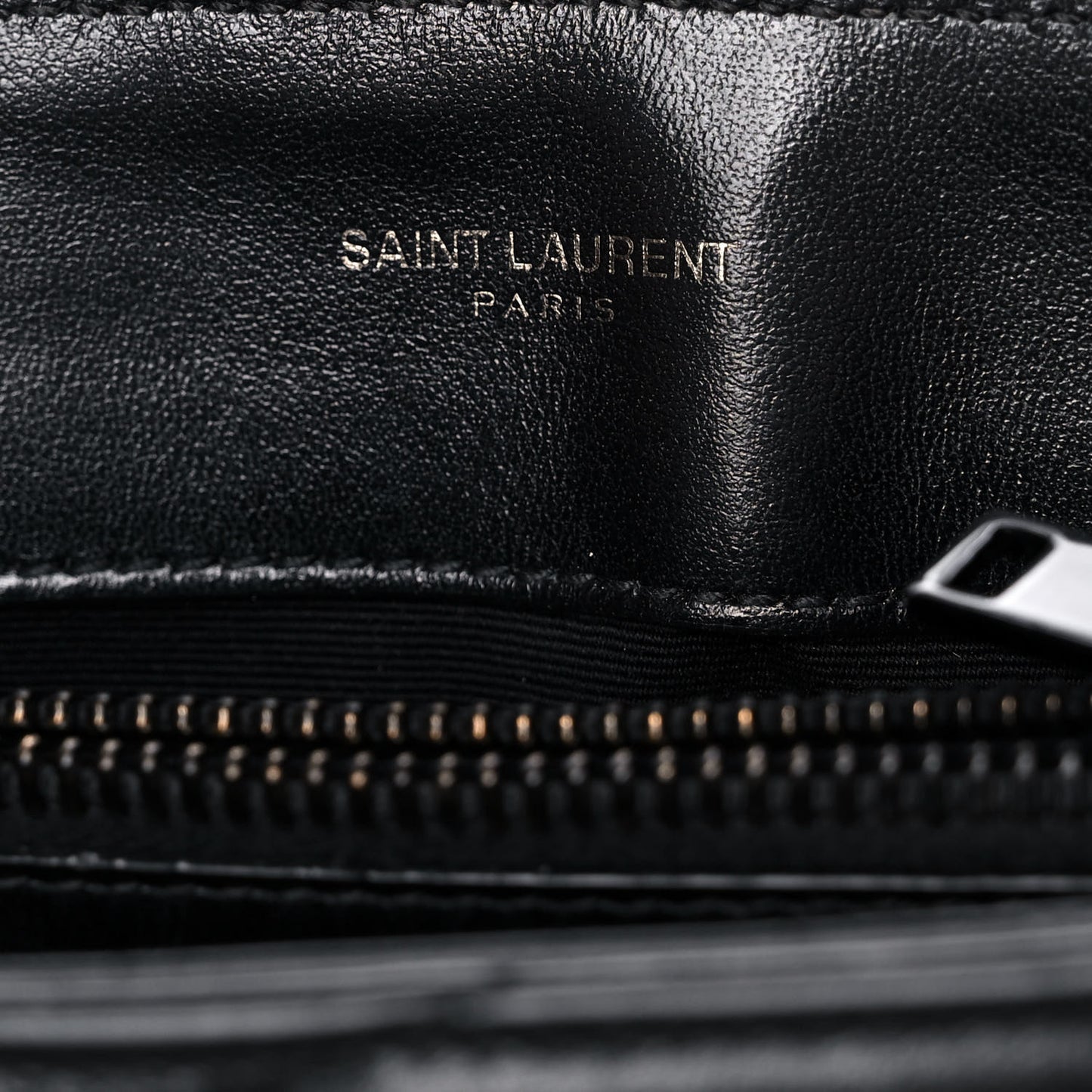 Calfskin Y Quilted Monogram Small Loulou Chain Satchel Black