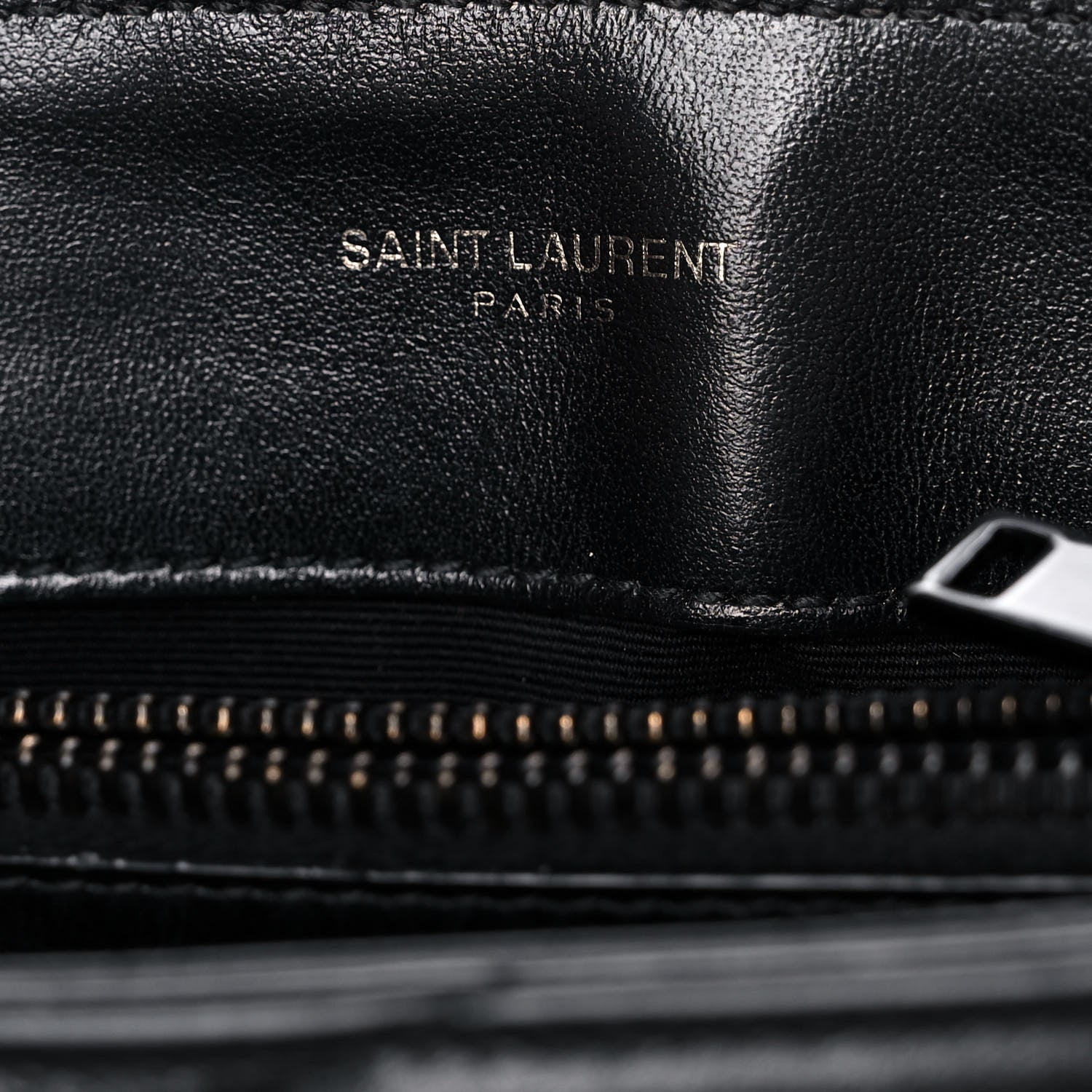 Saint Laurent Calfskin Y Quilted Monogram Small Loulou Chain Satchel Black 7 of 16
