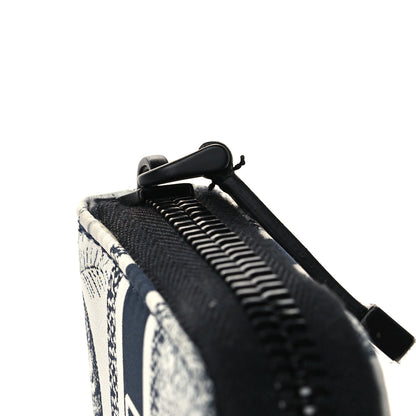 Christian Dior Technical Fabric Embroidered Toile De Jouy DiorTravel Detachable Card Holder Blue 7 of 7