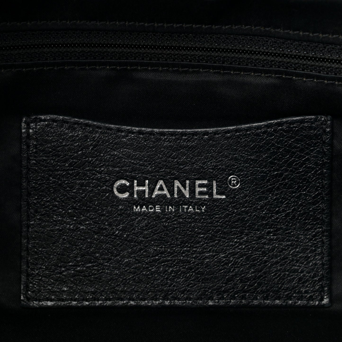 Glazed Calfskin On The Road Drawstring Tote Black