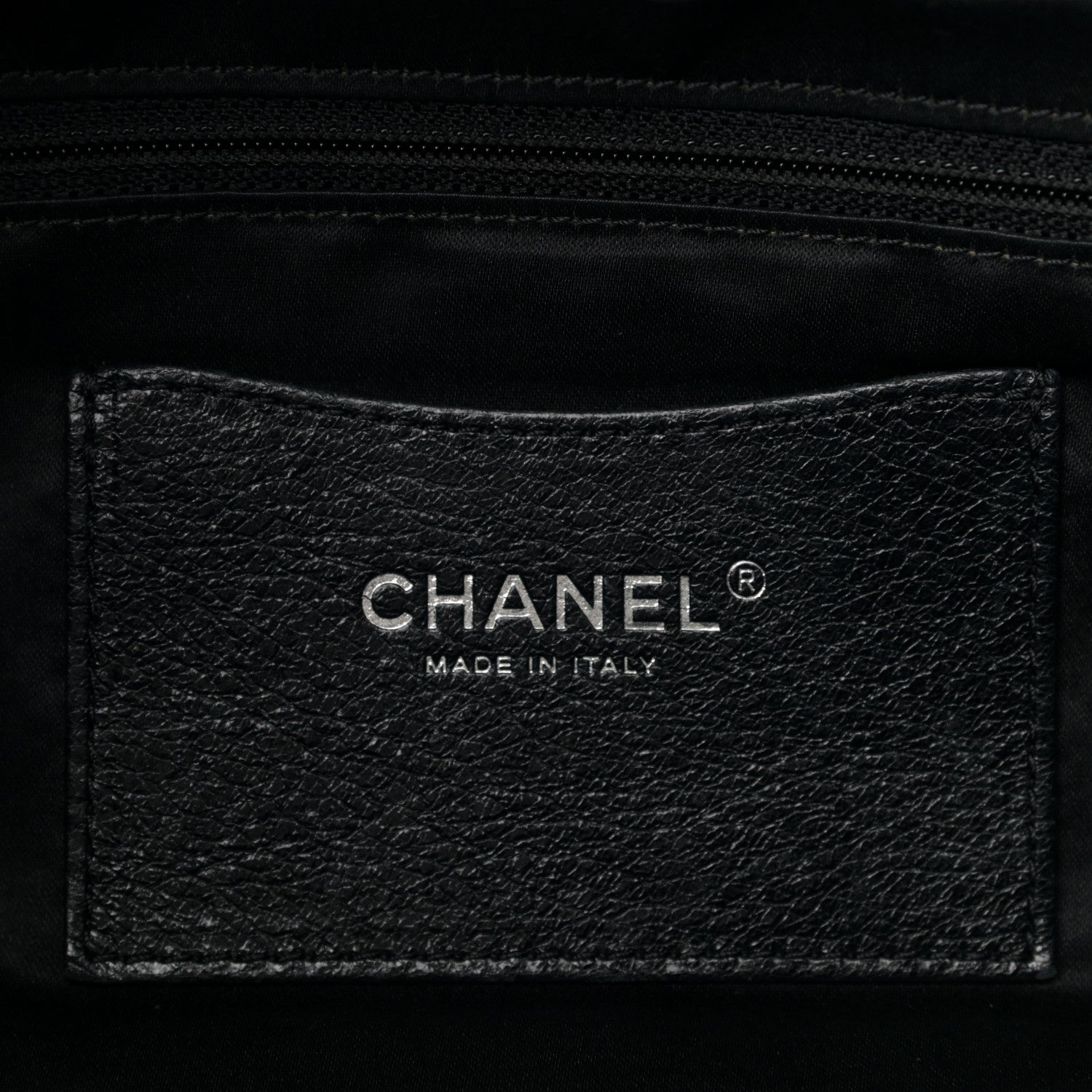 Chanel Glazed Calfskin On The Road Drawstring Tote Black 6 of 11