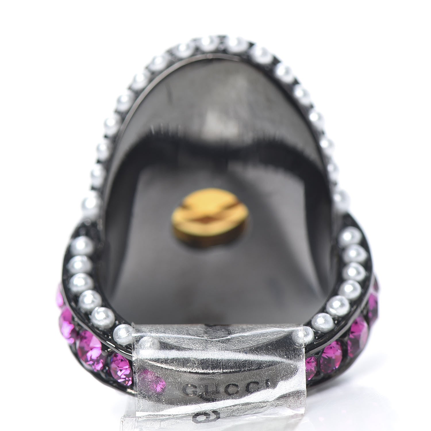Gucci Swarovski Crystal Pearl Ring 6 Multicolor 4 of 5
