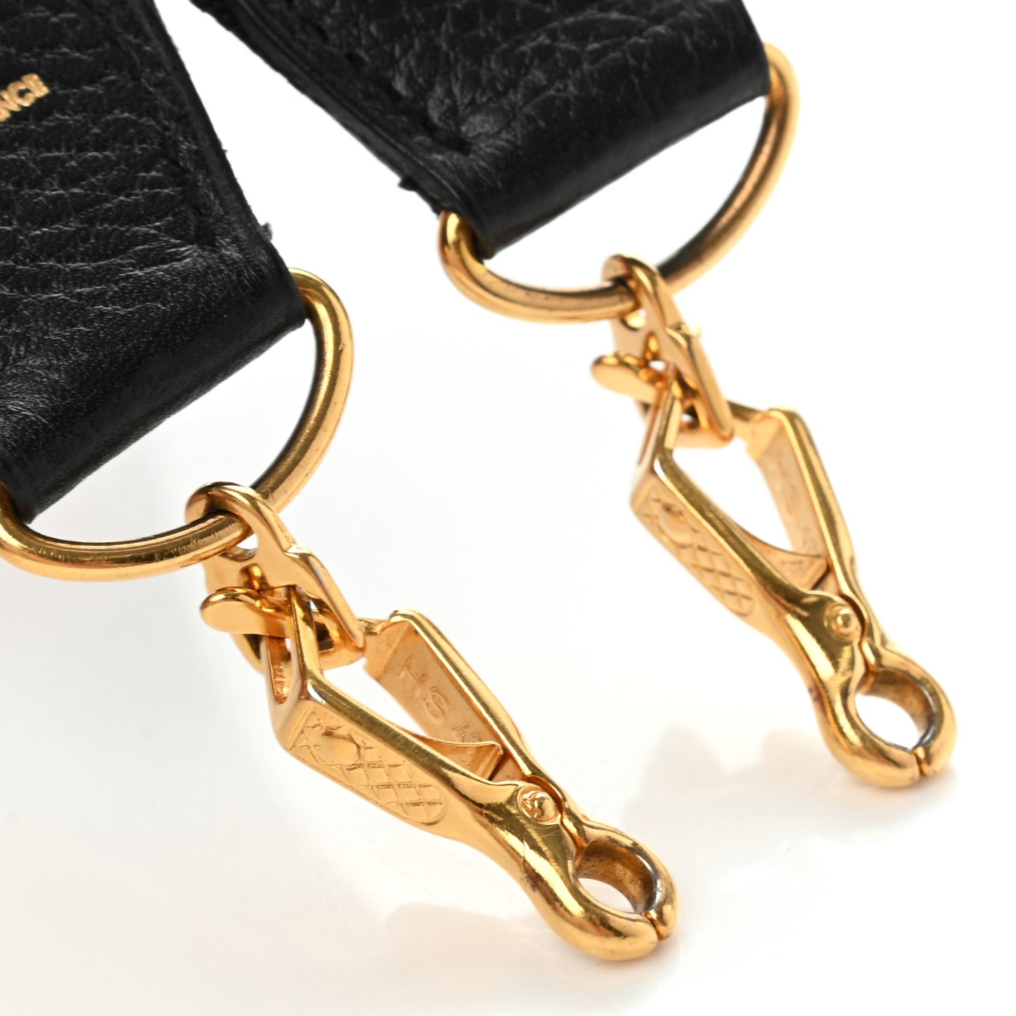 Toile Taurillon Clemence Shoulder Strap Black