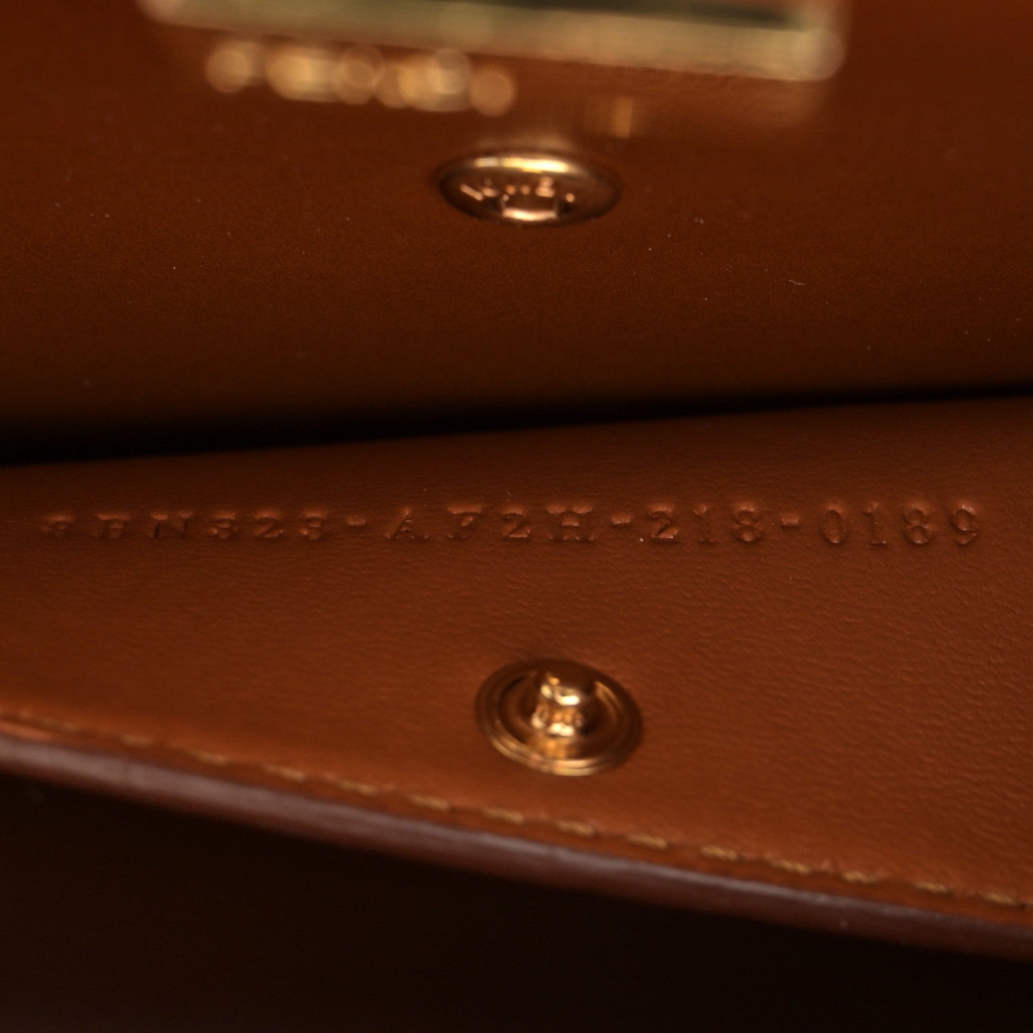 Fendi Vitello King Tamponato Medium Peekaboo I SEE U East West Satchel Cuoio 7 of 13