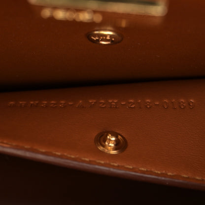 Fendi Vitello King Tamponato Medium Peekaboo I SEE U East West Satchel Cuoio 7 of 13