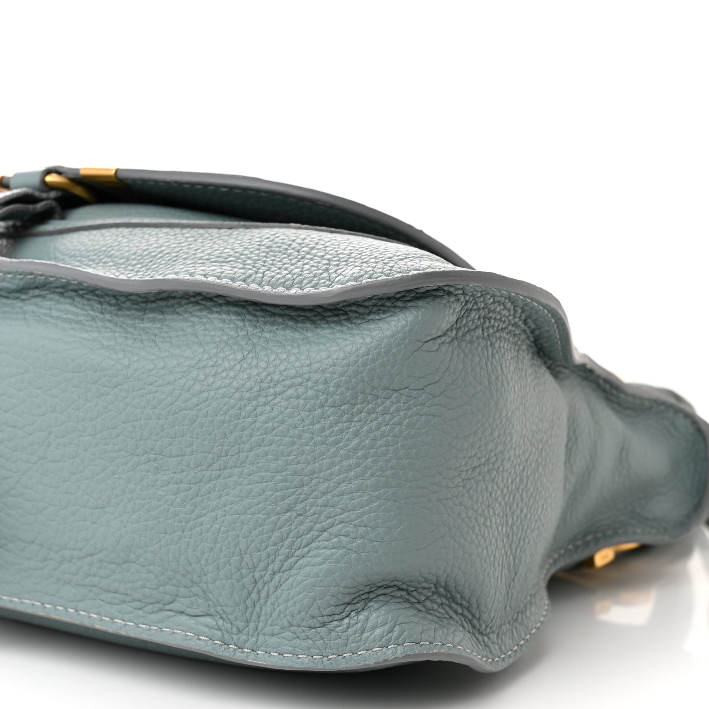 Calfskin Small Marcie Satchel Faded Blue