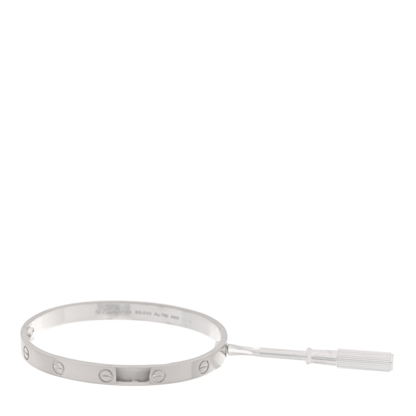 18K White Gold LOVE Bracelet 18