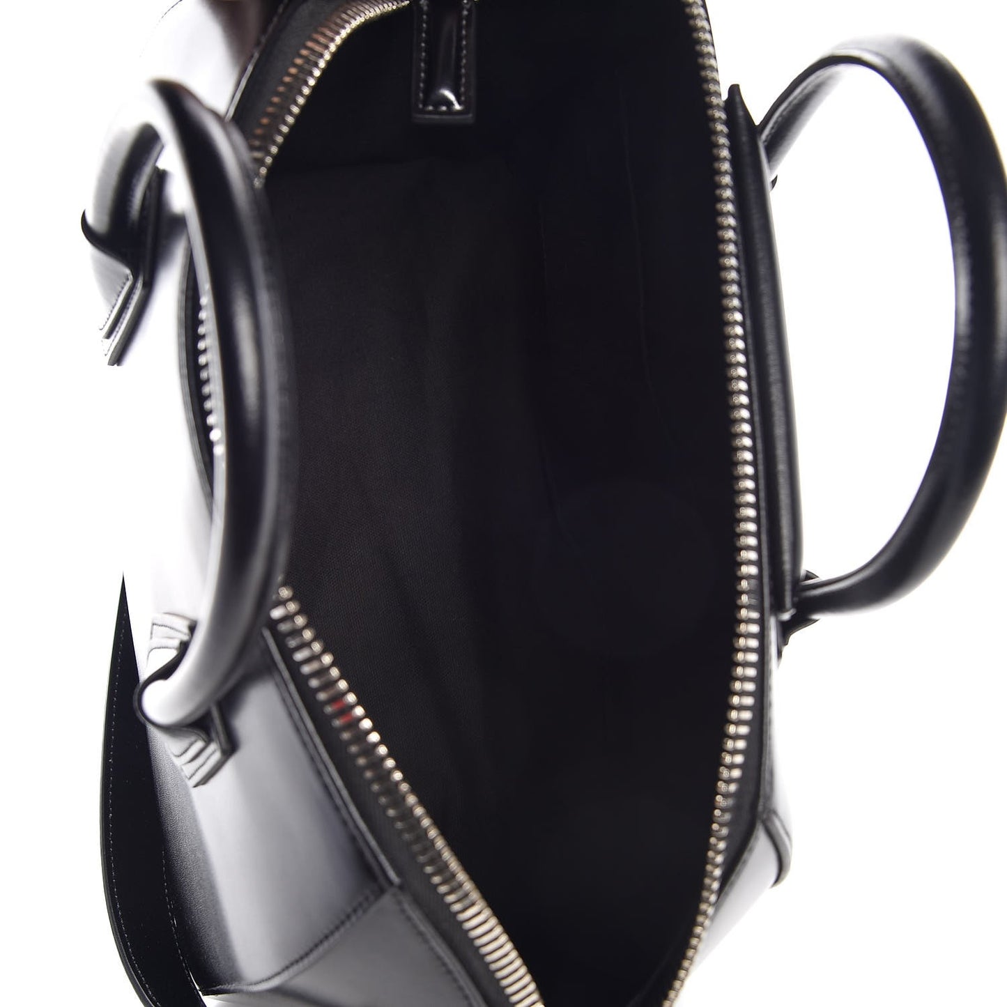 Shiny Lord Calfskin Medium Antigona Black