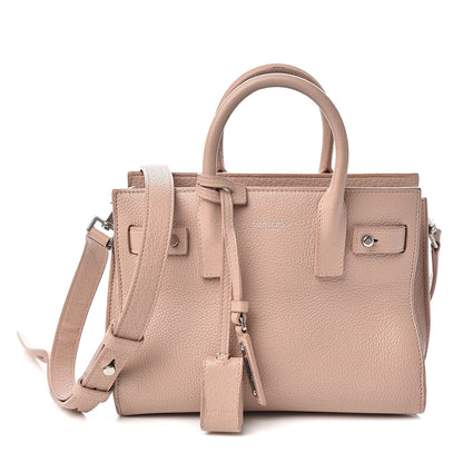 Saint Laurent Grained Calfskin Nano Sac De Jour Souple Nude 1 of 12