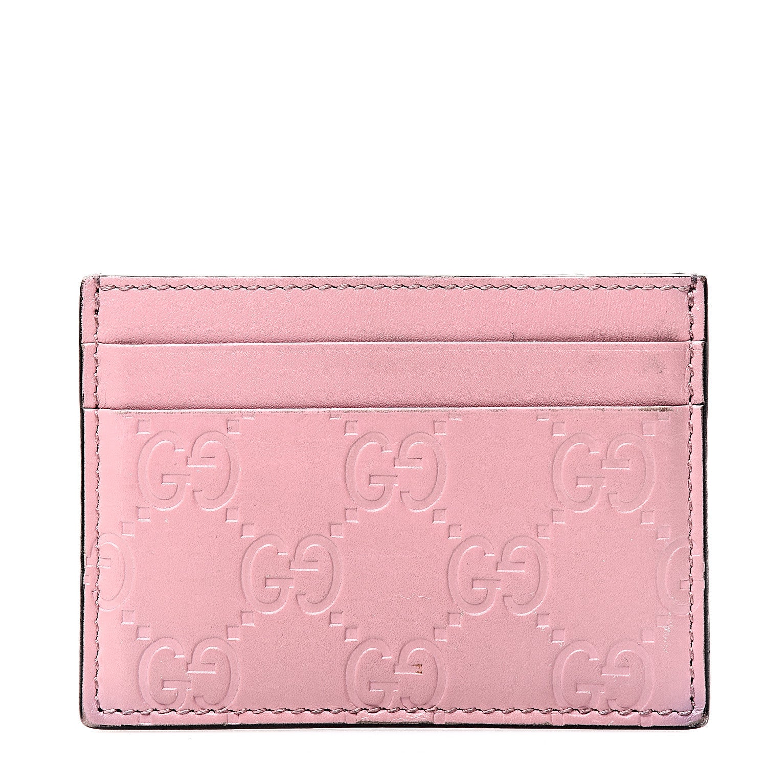 Gucci Guccissima Card Holder Pink 1 of 5