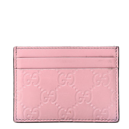 Gucci Guccissima Card Holder Pink 1 of 5