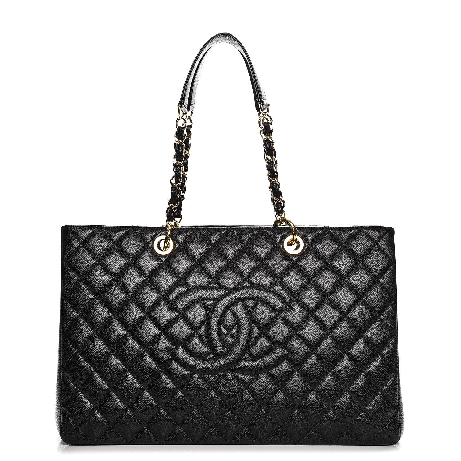 Chanel Caviar Quilted XL Grand Shopping Tote GST Black 1 of 8