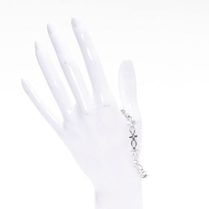 Louis Vuitton 18k White Gold Quatrefoil Bracelet M 2 of 3