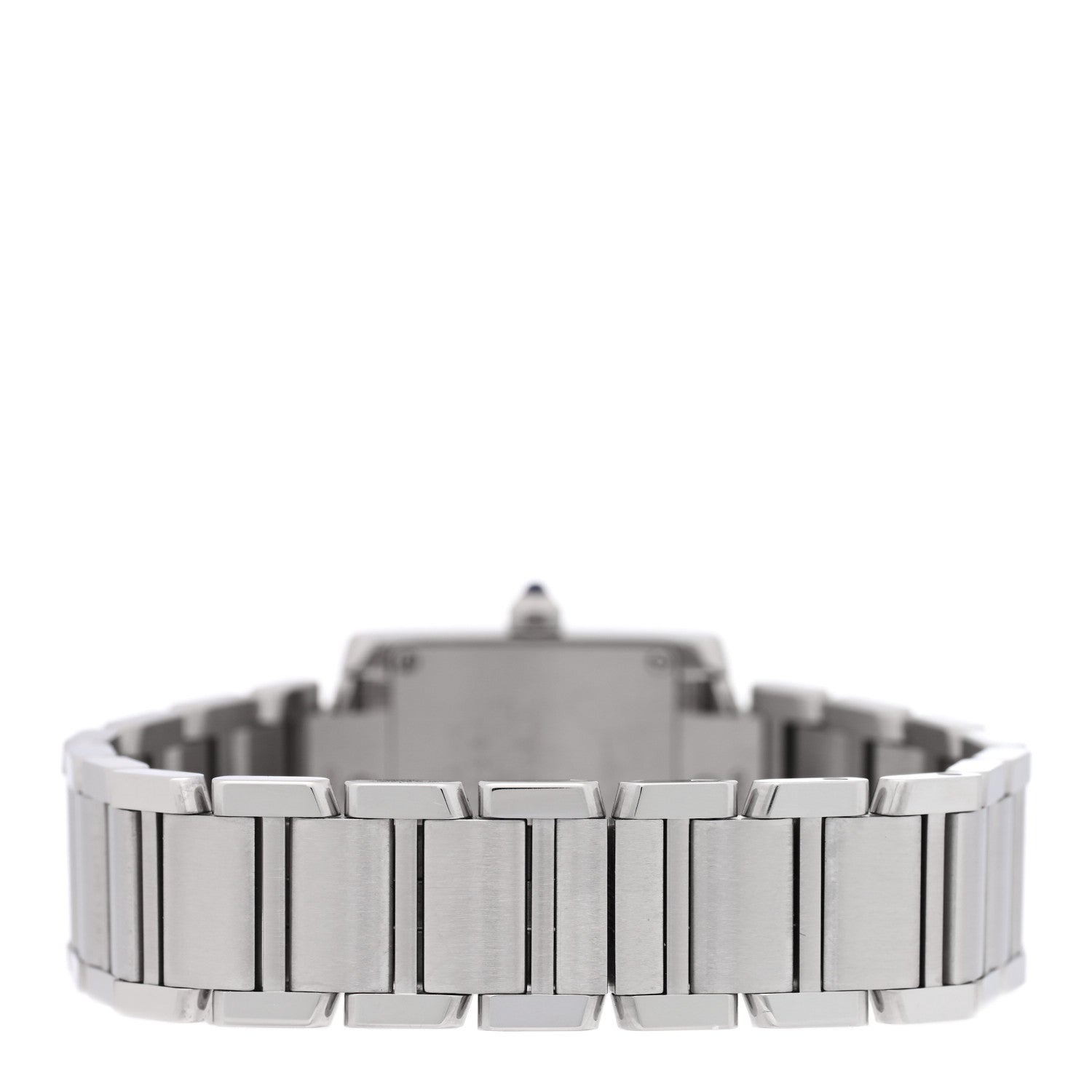 Cartier Stainless Steel Diamond Bezel 20mm Tank Francaise Quartz Watch 3 of 4