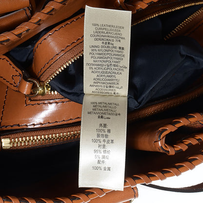 Burberry House Check Whipstitch Medium Tote Ochre 7 of 12