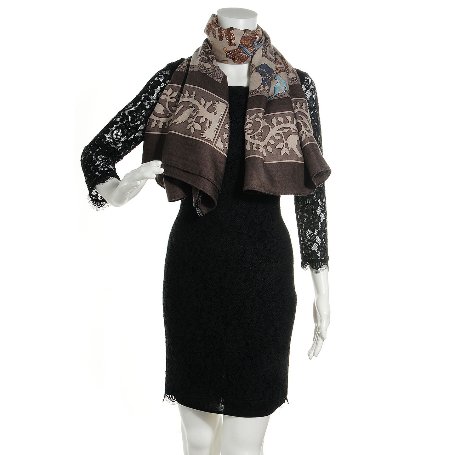 Cashmere Silk Early America Shawl 140