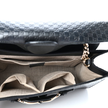 Gucci Microguccissima Medium Emily Chain Shoulder Bag Black 5 of 10