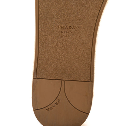 Prada Denim Logo Espadrilles Sandals 40 Blue 6 of 12