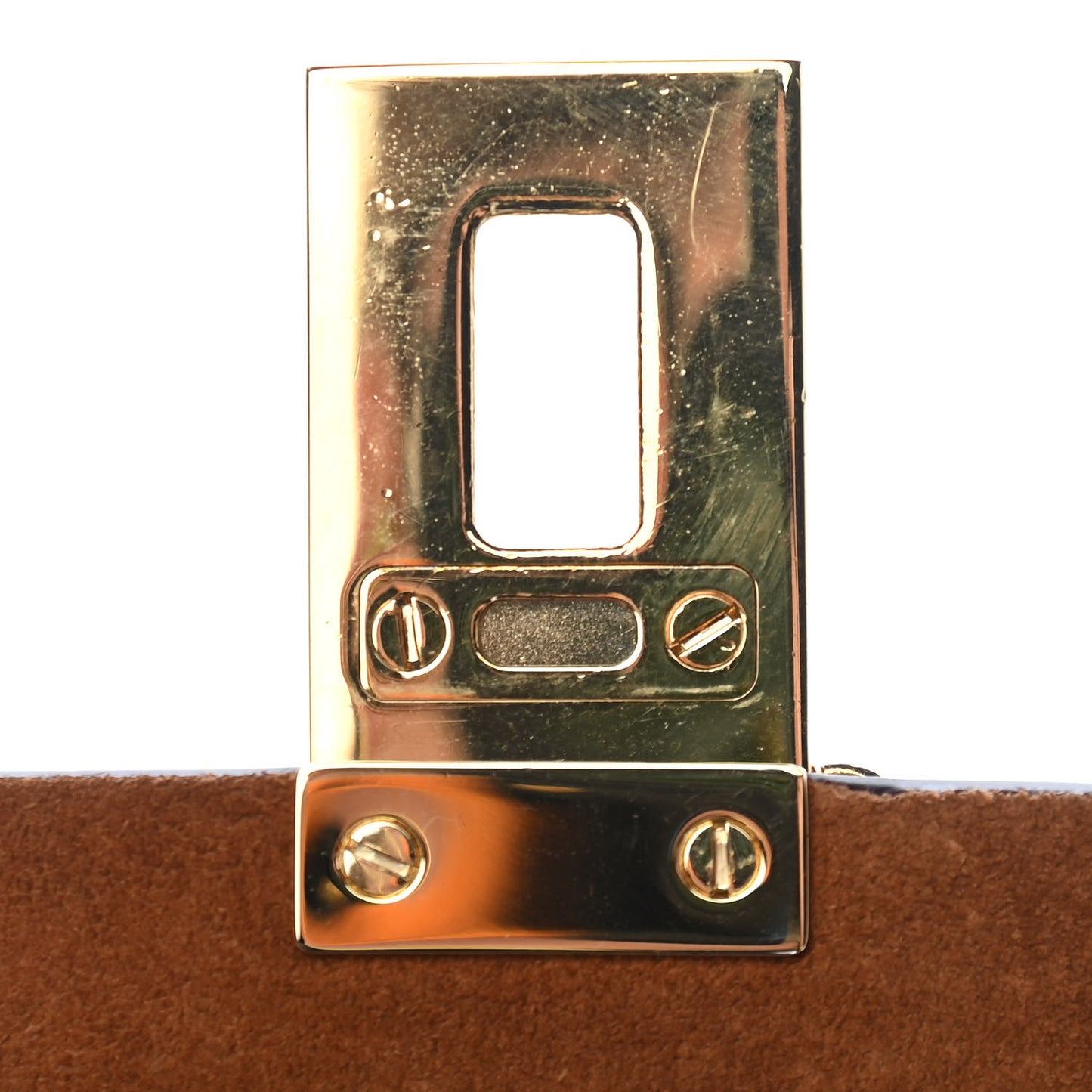 Suede Smooth Calfskin Mini Drew Shoulder Bag Caramel