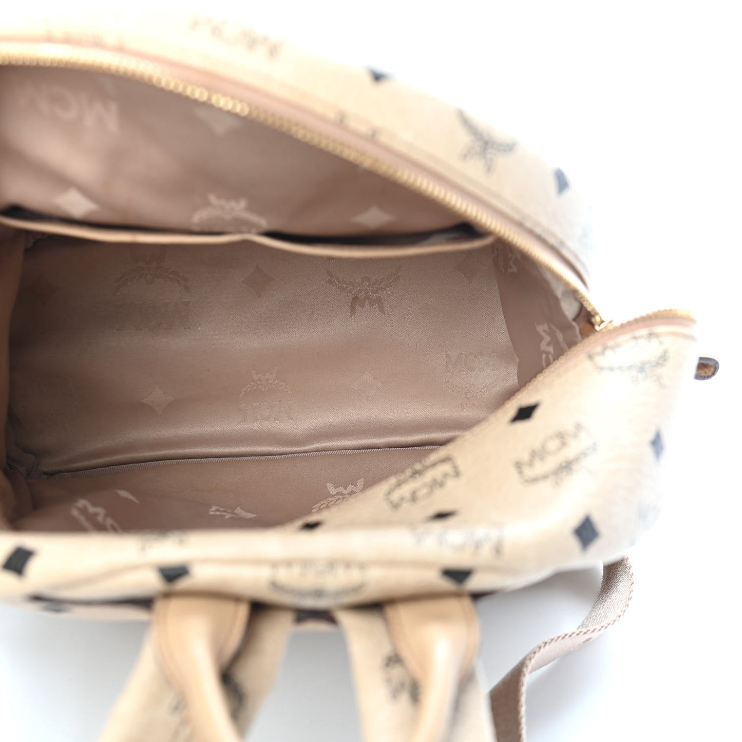 Visetos Medium Studded Stark Backpack Beige