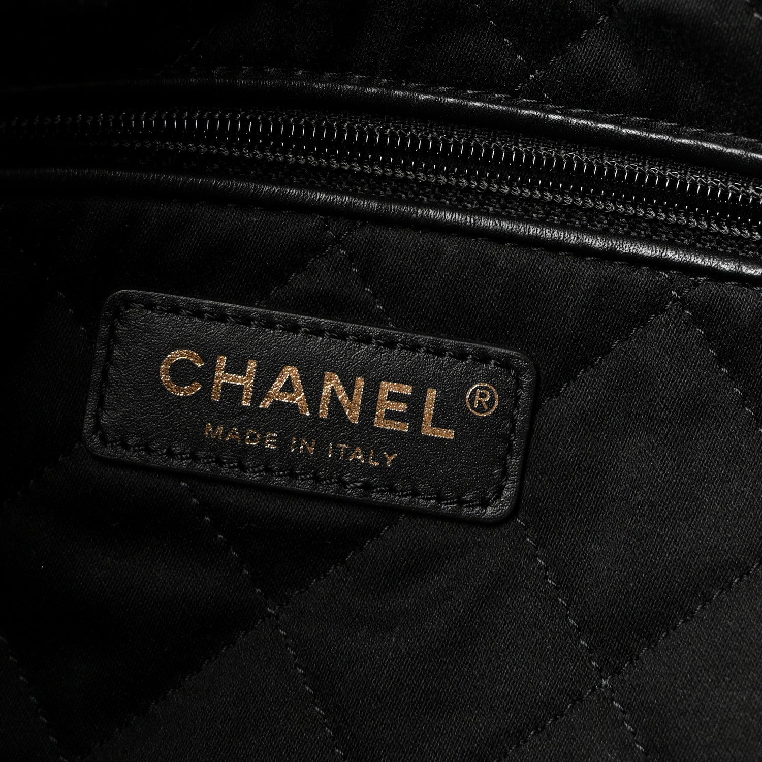 Chanel Shiny Calfskin Quilted Small Chanel 22 Black 7 of 13