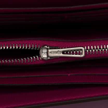 Hermes Shiny Alligator Constance Long Wallet Rose Scheherazade 17 of 24