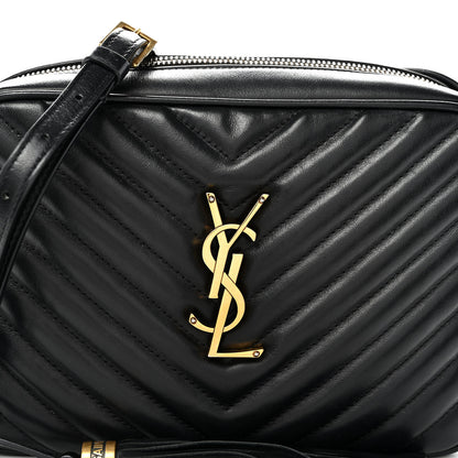 Saint Laurent Calfskin Matelasse Monogram Lou Camera Bag Black 8 of 10