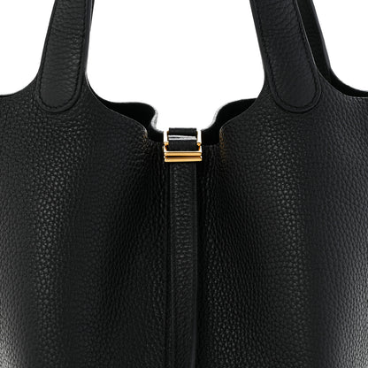 Hermes Taurillon Clemence Picotin Lock 22 MM Black 8 of 14