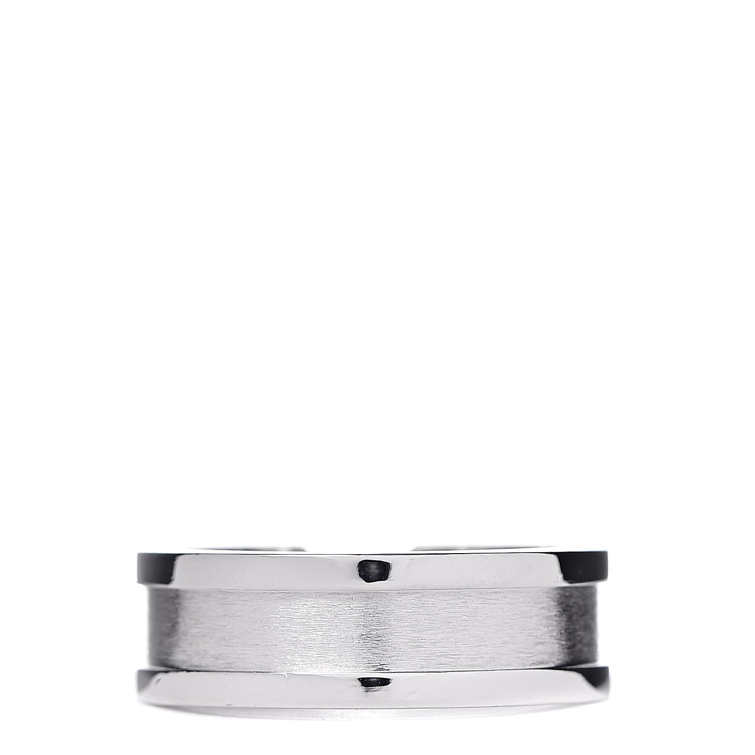 Cartier 18K White Gold 6.5mm C De Ring 54 6.75 3 of 4