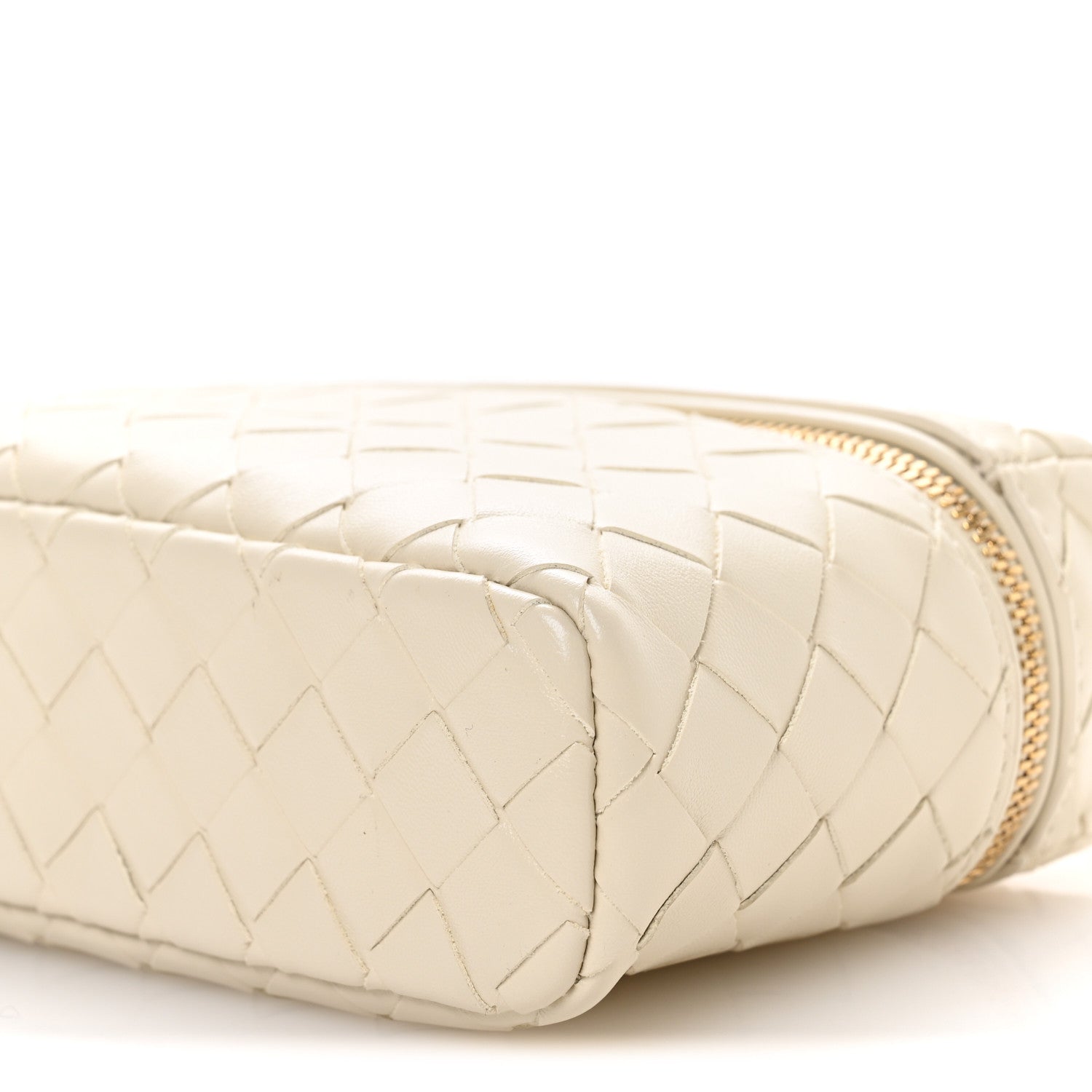 Bottega Veneta Calfskin Intrecciato Bang Bang Vanity Case Sea Salt 10 of 11