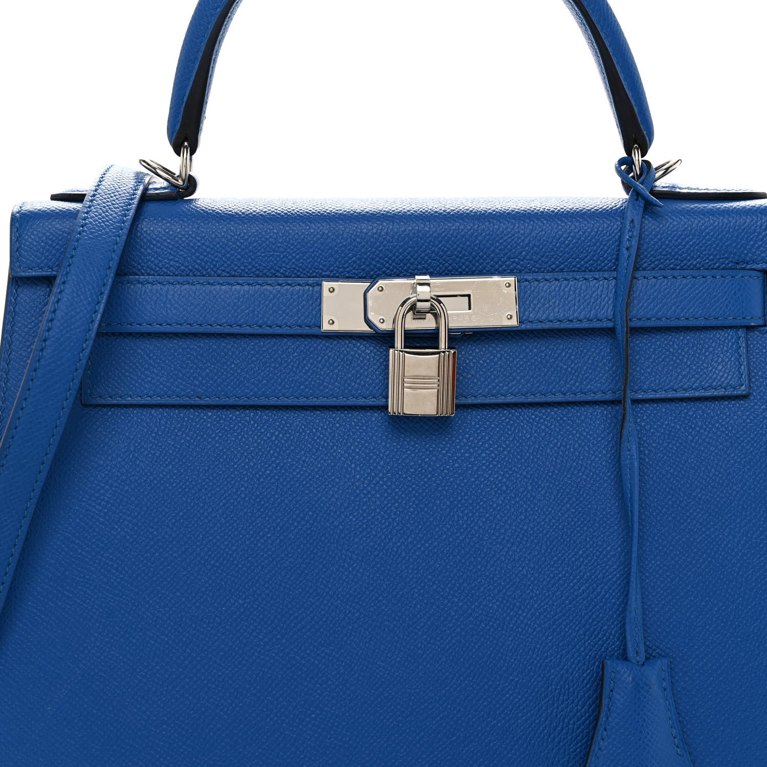 Hermes Epsom Kelly Sellier 28 Bleu France 8 of 10