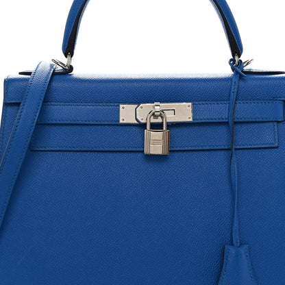 Hermes Epsom Kelly Sellier 28 Bleu France 8 of 10